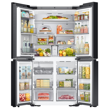 Samsung 36" 23 cu.ft. Bespoke AI Counter Depth 4-Door Flex Refrigerator with Family Hub - White