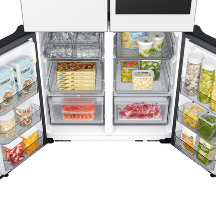 Samsung 36" 23 cu.ft. Bespoke AI Counter Depth 4-Door Flex Refrigerator with Family Hub - White