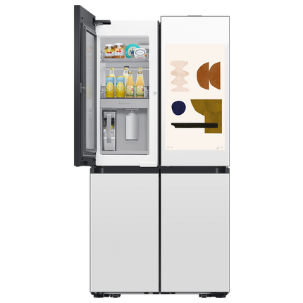 Samsung 36" 23 cu.ft. Bespoke AI Counter Depth 4-Door Flex Refrigerator with Family Hub - White