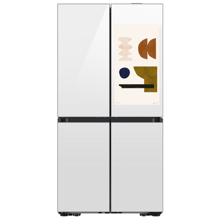 Samsung 36" 23 cu.ft. Bespoke AI Counter Depth 4-Door Flex Refrigerator with Family Hub - White