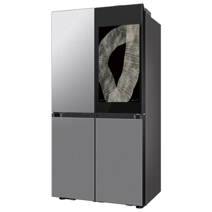 Samsung 36" 23 cu.ft. Bespoke AI Counter Depth 4-Door Flex Refrigerator with Family Hub - Stainless Steel