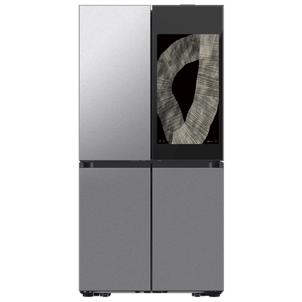 Samsung 36" 23 cu.ft. Bespoke AI Counter Depth 4-Door Flex Refrigerator with Family Hub - Stainless Steel