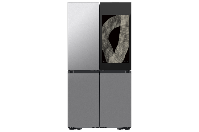 Samsung 36" 23 cu.ft. Bespoke AI Counter Depth 4-Door Flex Refrigerator with Family Hub - Stainless Steel