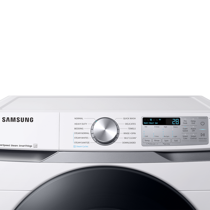 Samsung 5.2 Cu.Ft. Washer with Steam Wash and Super Speed - White