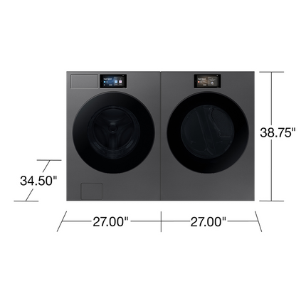 Samsung Bespoke AI Front Load Washer AI Fabric Sensing | AI OptiWash+ 6.1 cu.ft.