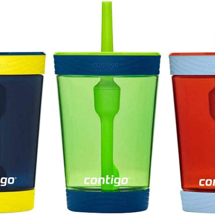 Contigo Kids 3 Pack Tumblers - Blue Green Red