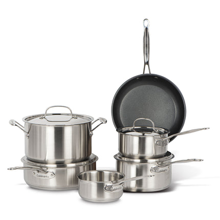 Cuisinart 10-Piece Stainless Steel Cookware Set