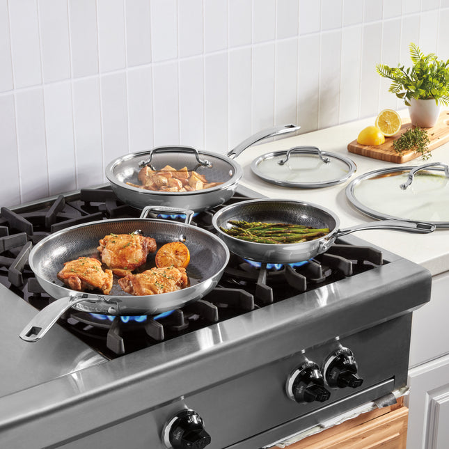 Cuisinart 6-Piece FusionPlus™ Nonstick Stainless Skillet Set