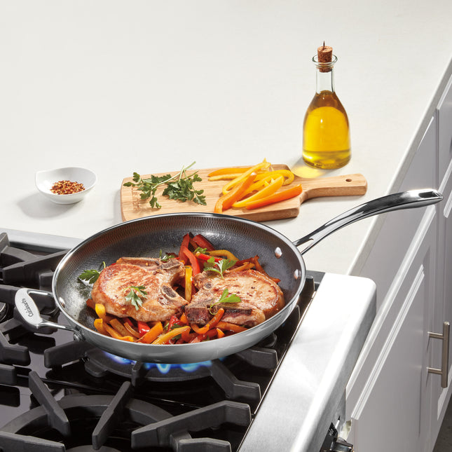 Cuisinart FusionPlus™ Nonstick Stainless 12” Skillet with Helper Handle