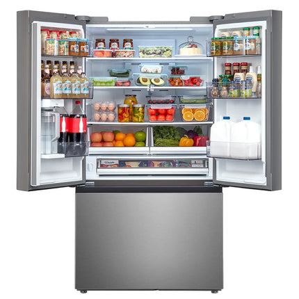 Midea 26.5 Cu. Ft. 36” Counter-Depth French Door with AutoFill Pitcher and Dual Ice Maker