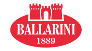 Ballarini logo with red oval and white text