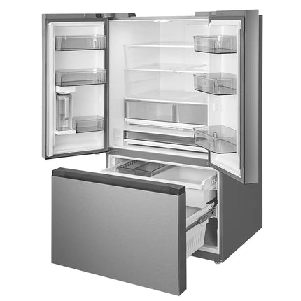 Midea 31.7 Cu. Ft. 36” Standard Depth French Door with AutoFill Pitcher and Dual Ice Maker
